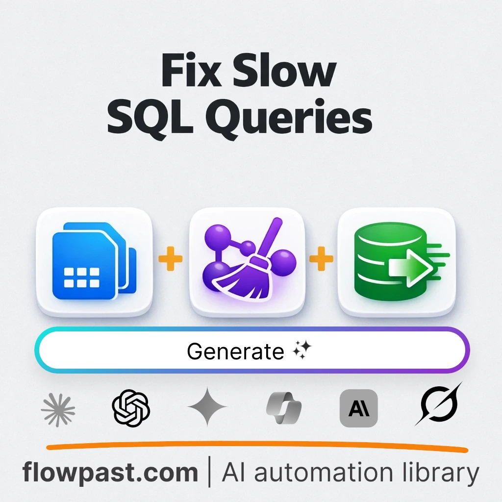AI Prompt to Rewrite Legacy SQL for Speed and Clarity - AI prompt template