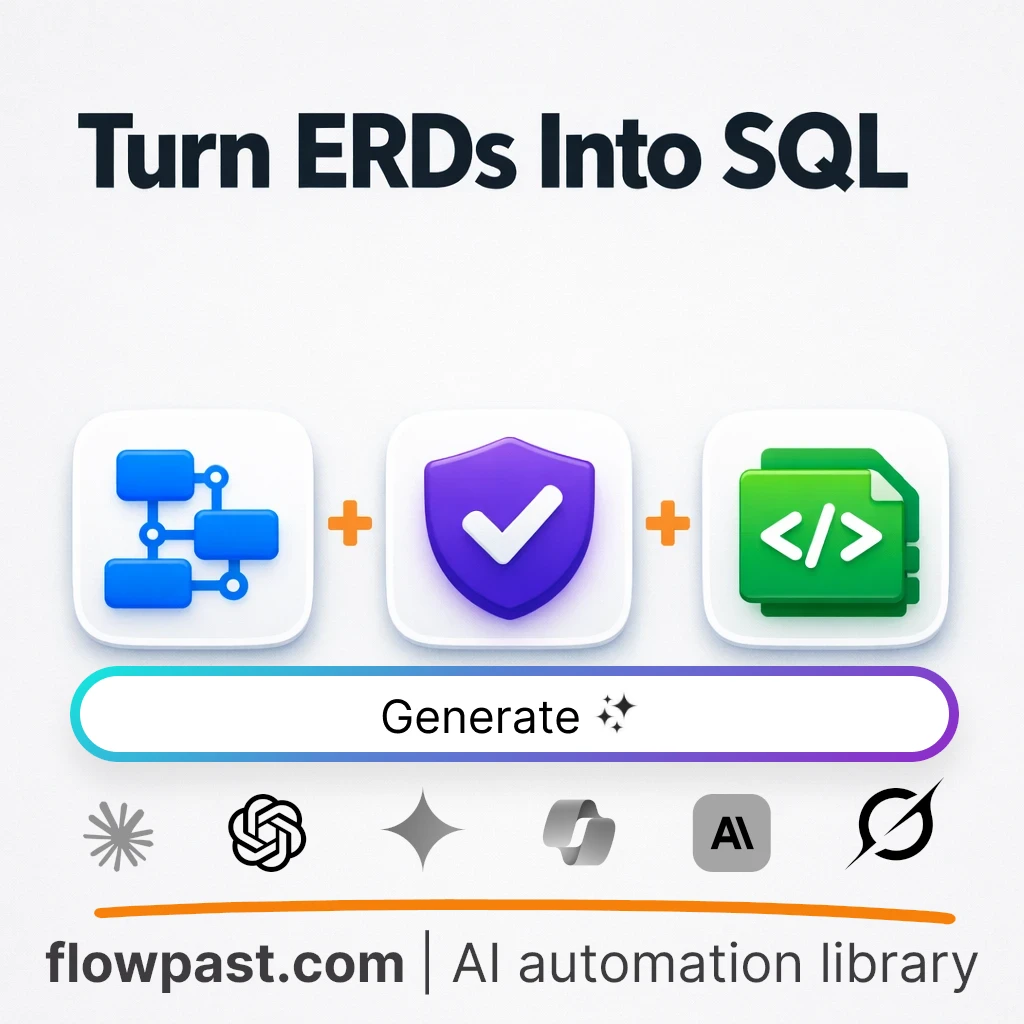 Convert ERDs to Run-Ready SQL DDL AI Prompt - AI prompt template