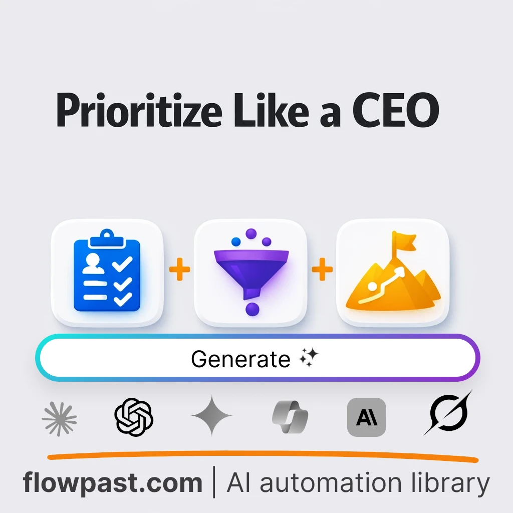 Build Five CEO Prioritization Algorithms AI Prompt - AI prompt template