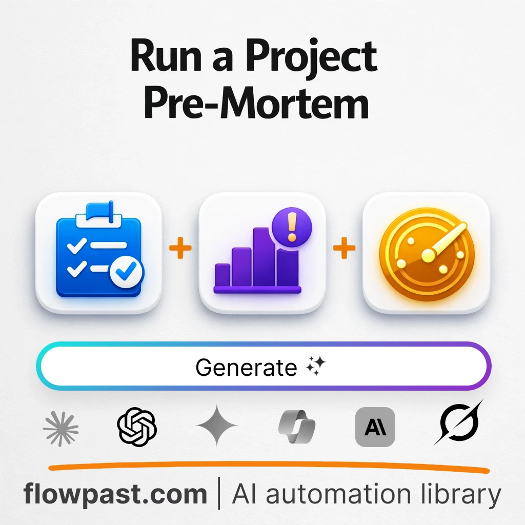 Run a Project Pre-Mortem Workshop with this AI Prompt - AI prompt template