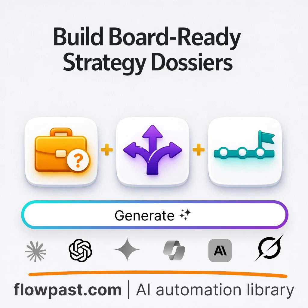 Write an Executive Strategy Dossier with this AI Prompt - AI prompt template