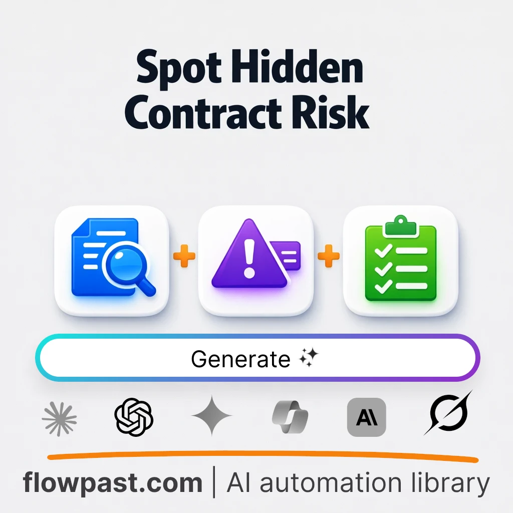 Contract Risk Review Checklist AI Prompt - AI prompt template