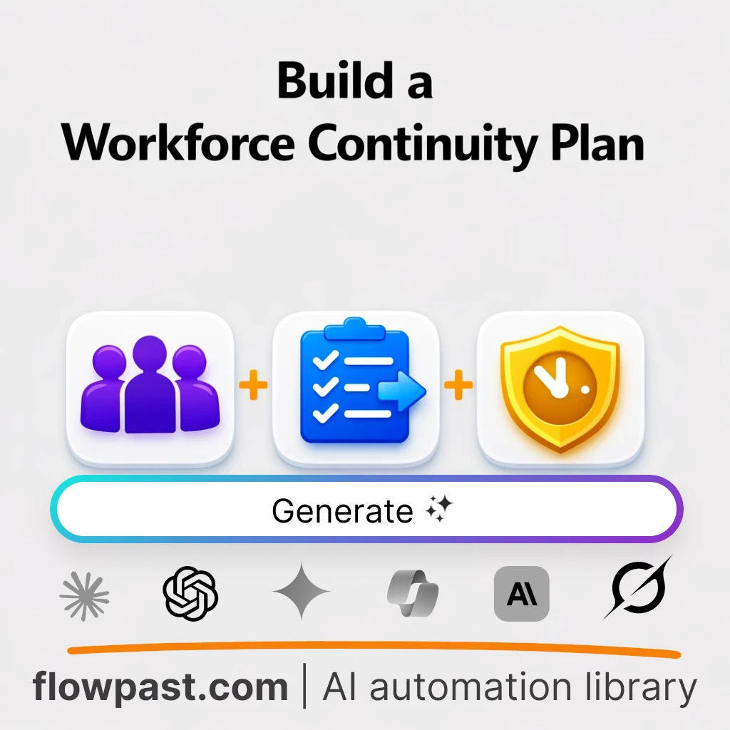 Workforce Continuity Plan AI Prompt - AI prompt template