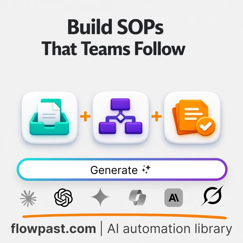 Create a Training-Ready SOP with this AI Prompt - AI prompt template
