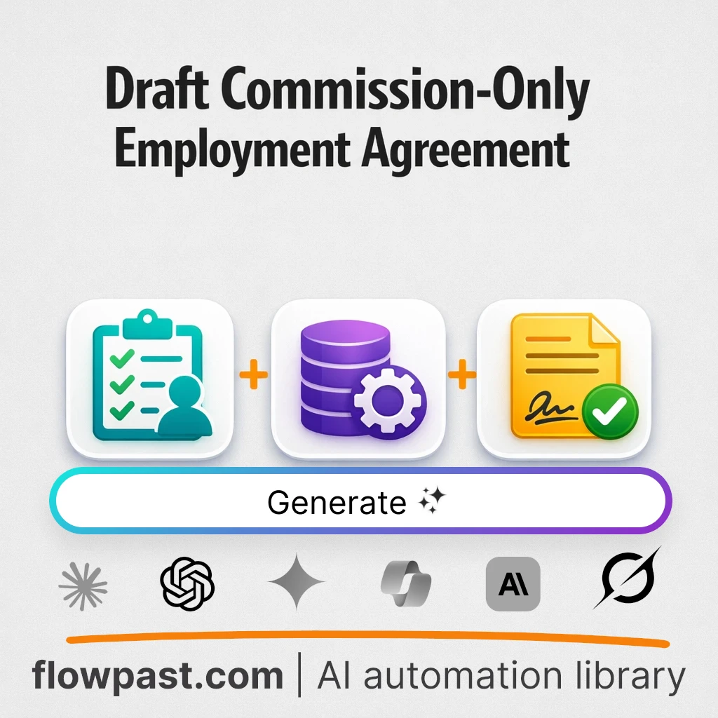 Draft Commission-Only Employment Agreement AI Prompt - AI prompt template