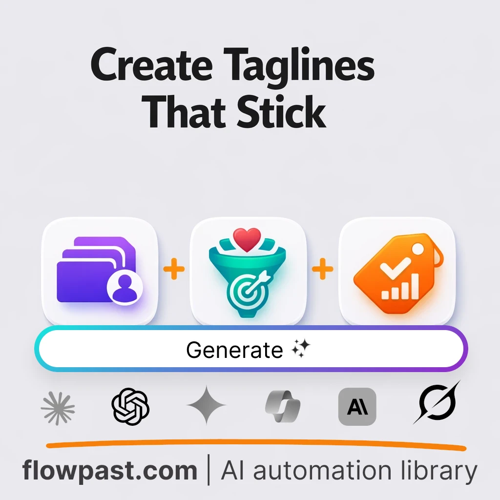 Create Brand Taglines with this AI Prompt - AI prompt template