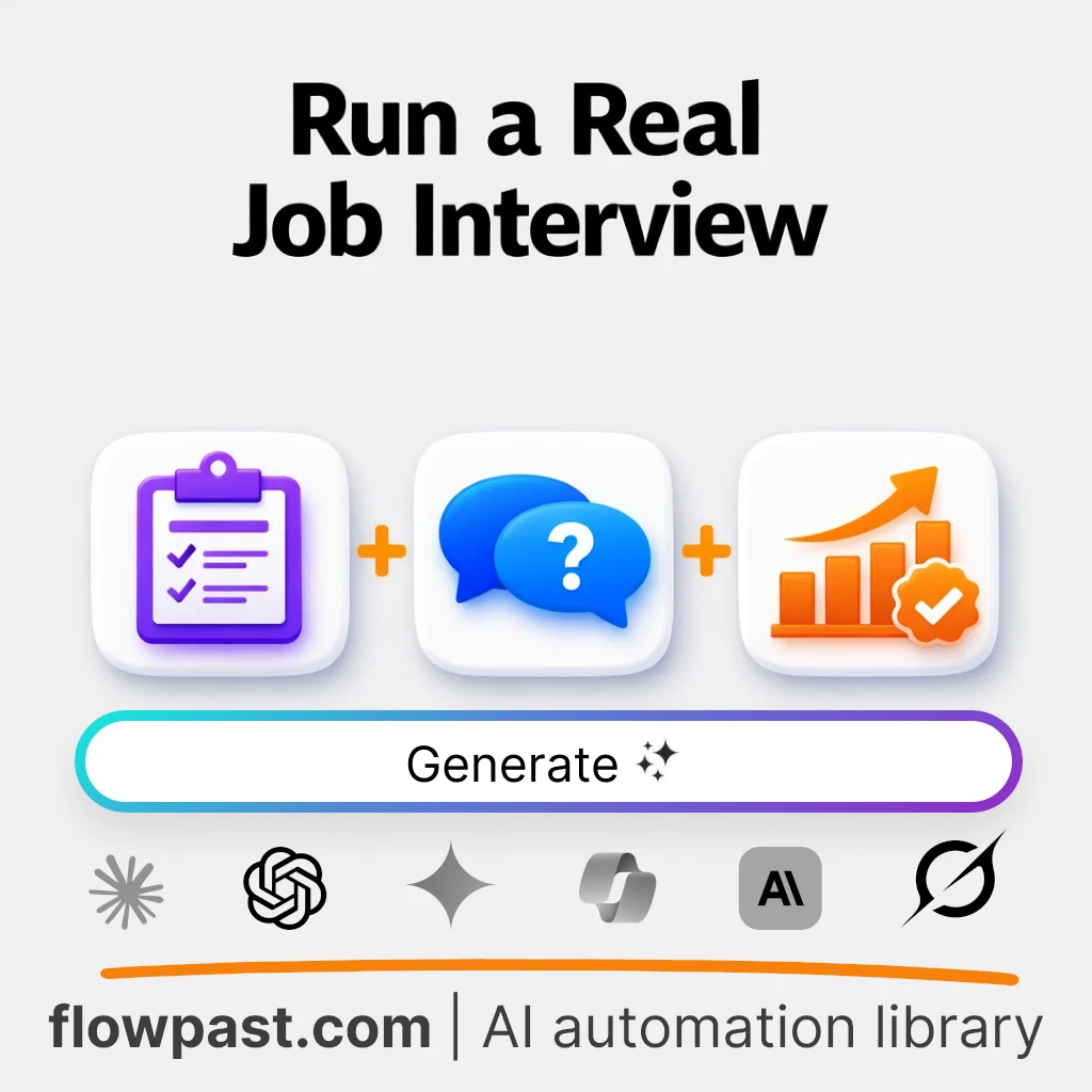 Run Structured Hiring Interviews with this AI Prompt - AI prompt template
