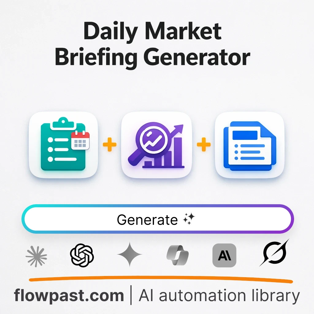 Write a Daily Stock Market Briefing with this AI Prompt - AI prompt template
