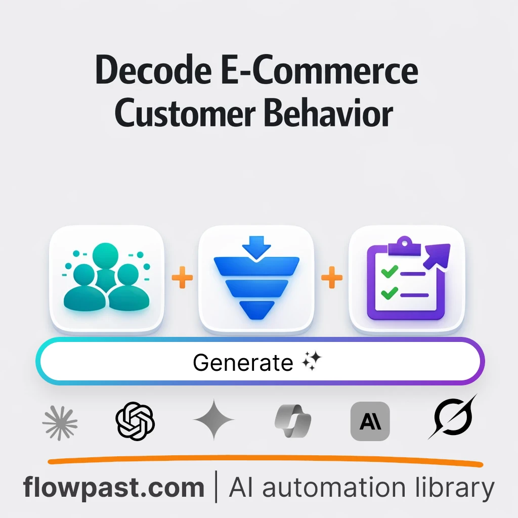 Create an E-commerce Behavior Analysis with this AI Prompt - AI prompt template