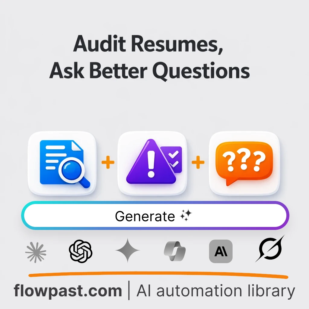 Build a Resume Red Flag Interview Guide AI Prompt - AI prompt template