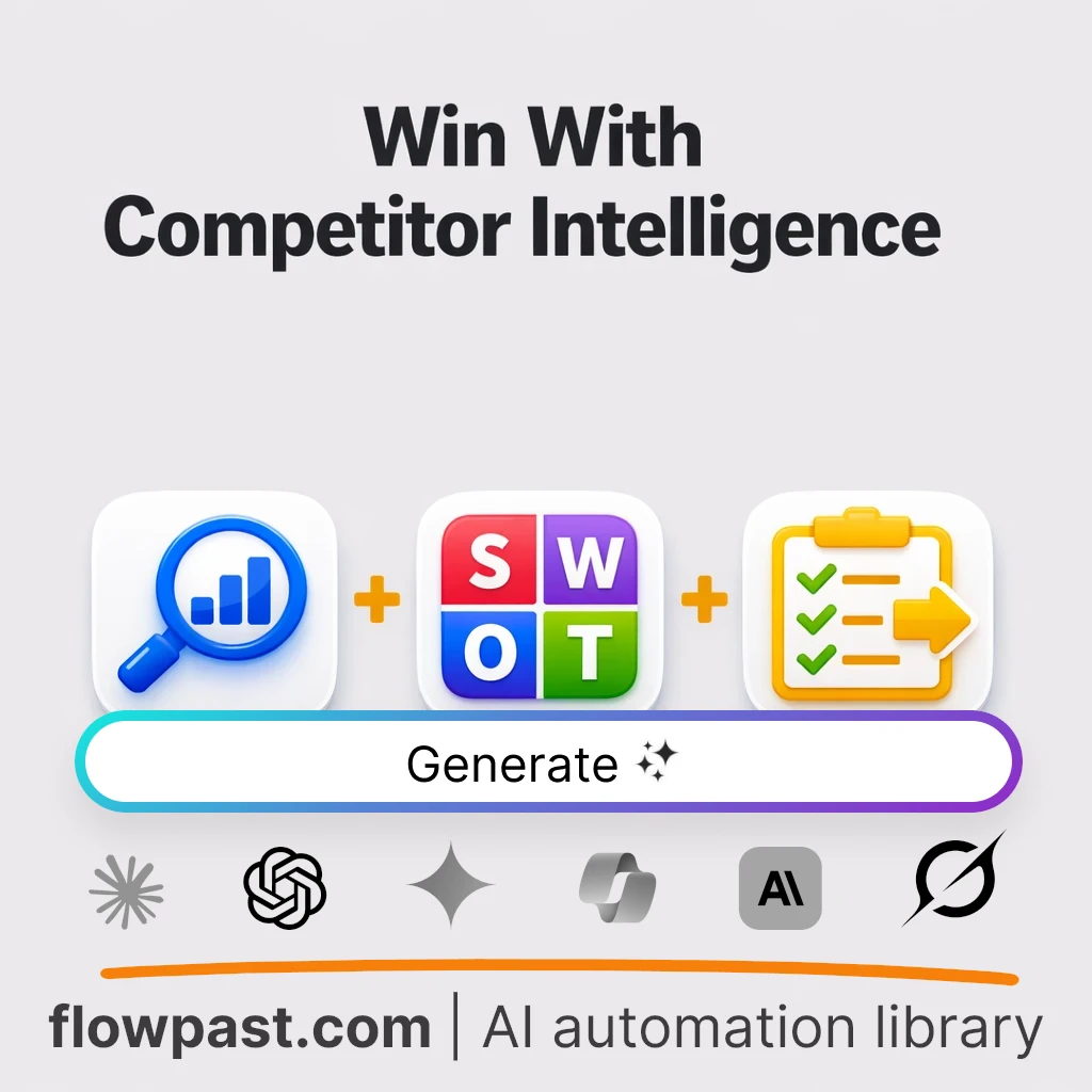 Competitive Landscape Report AI Prompt - AI prompt template