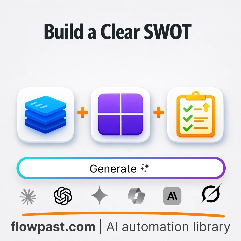Create a Decision-Ready SWOT Assessment AI Prompt - AI prompt template