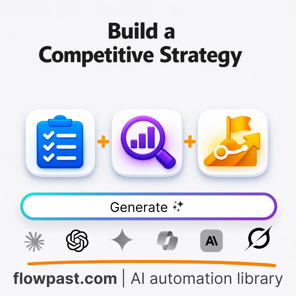 Competitive Strategy Review and Plan AI Prompt - AI prompt template