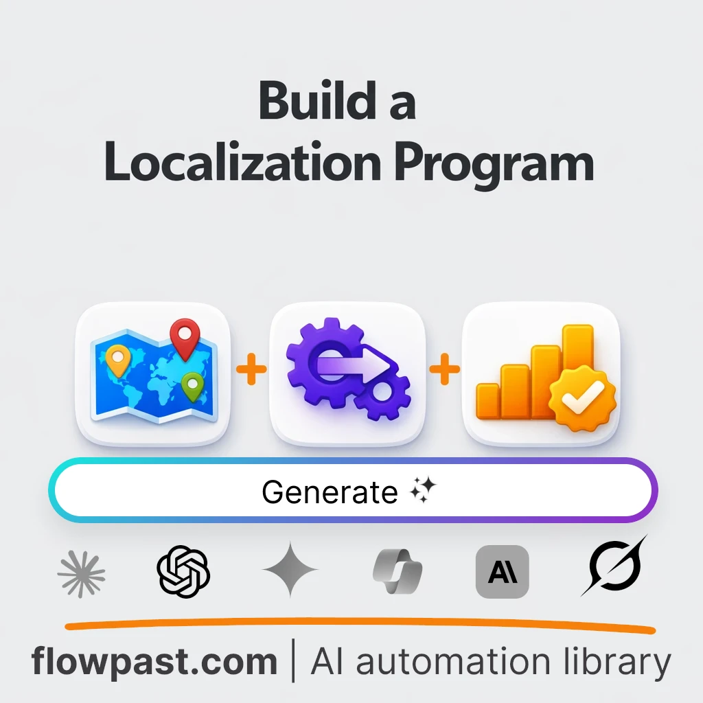 Create a Localization Operating Plan with this AI Prompt - AI prompt template