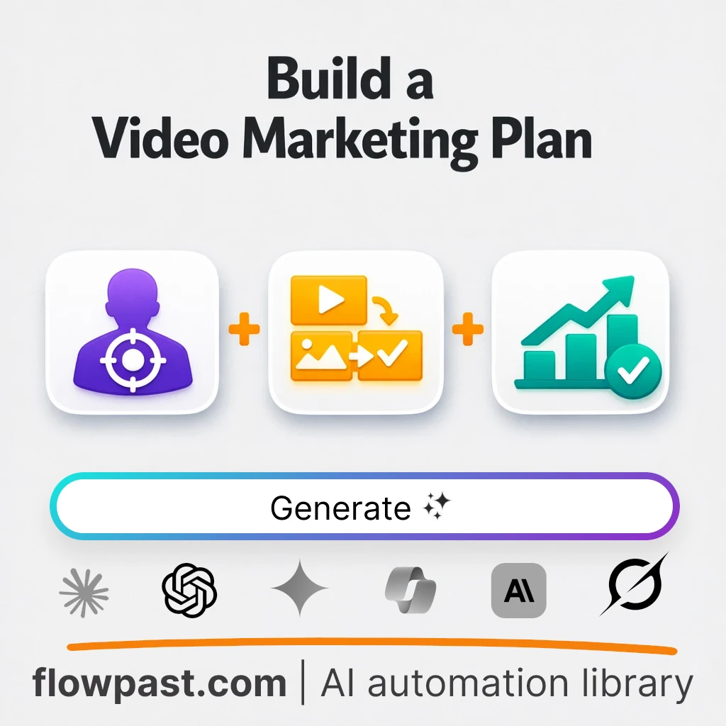 Build a Video Marketing Blueprint with this AI Prompt - AI prompt template