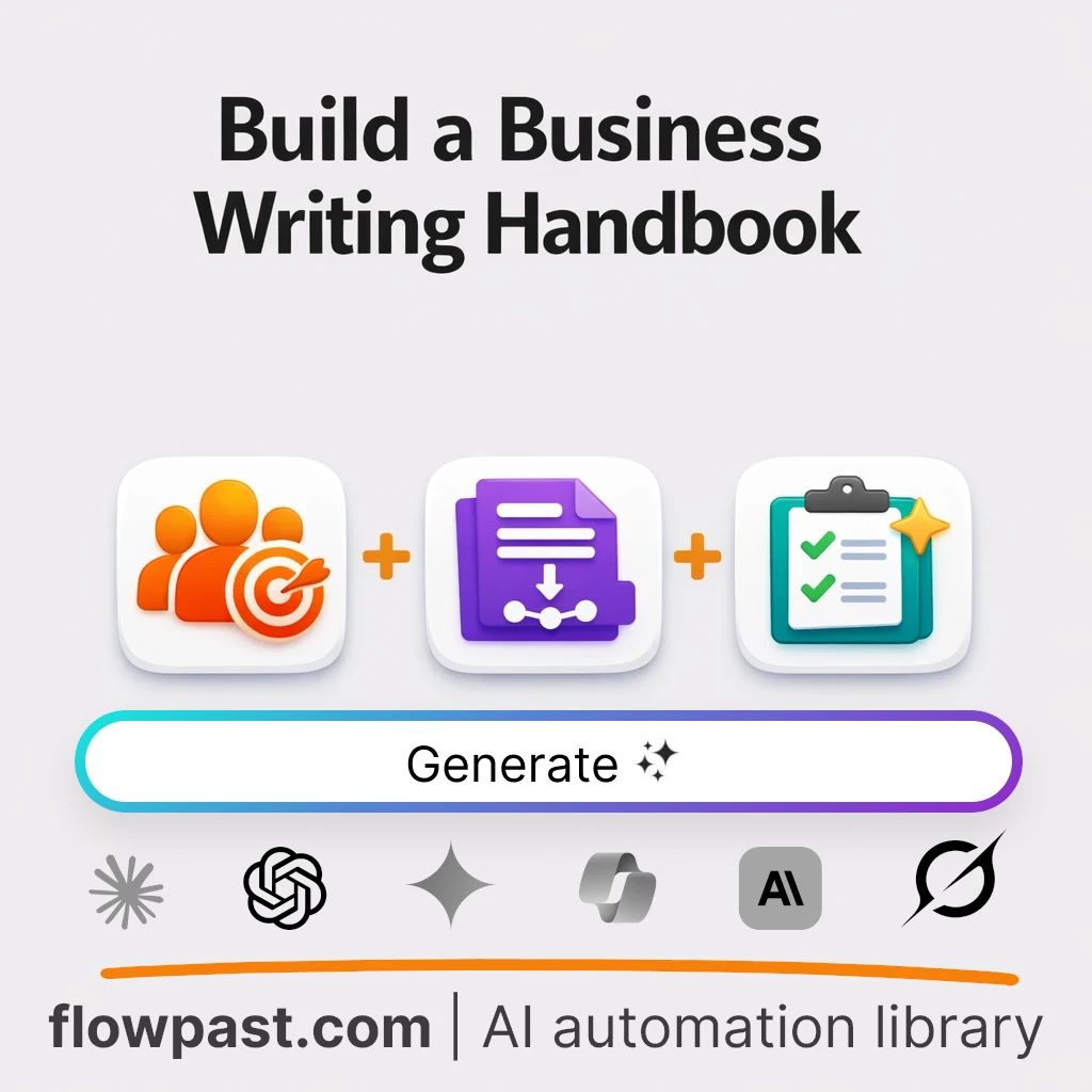 Write a Business Writing Handbook with this AI Prompt - AI prompt template