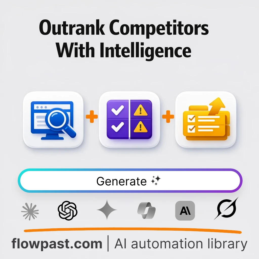 Competitor Teardown and Action Plan AI Prompt - AI prompt template