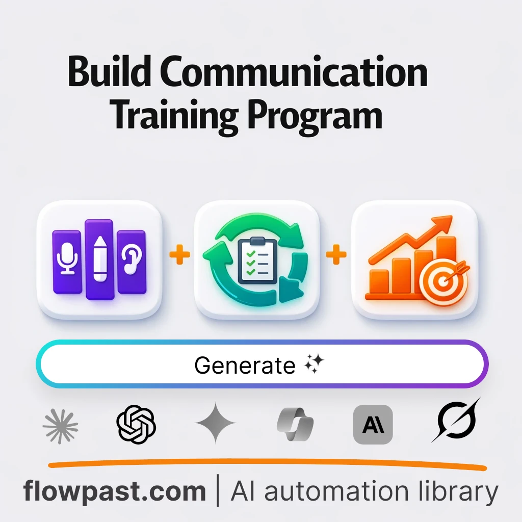 Build a Workplace Communication Program with this AI Prompt - AI prompt template