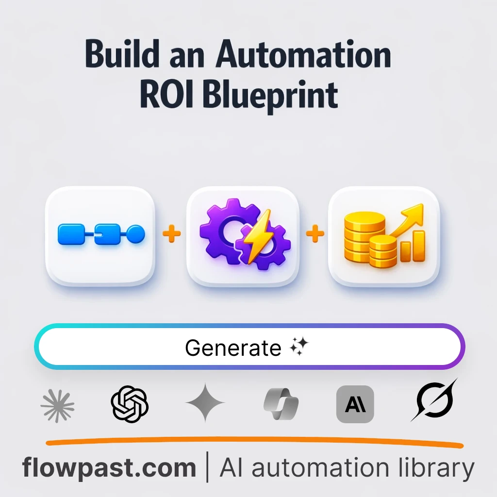 Build a Cost Saving Automation Roadmap AI Prompt - AI prompt template