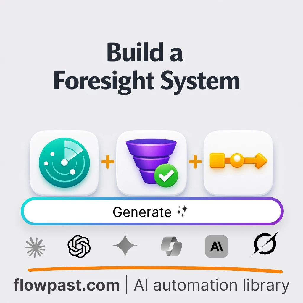 Build a Strategic Foresight Operating System AI Prompt - AI prompt template