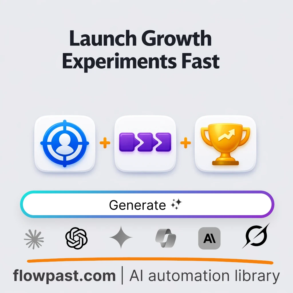 Build a Growth Experimentation Blueprint with this AI Prompt - AI prompt template
