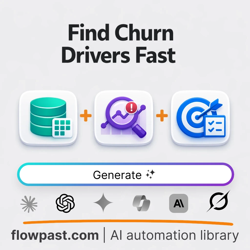 Churn Deep Dive and Retention Plan AI Prompt - AI prompt template