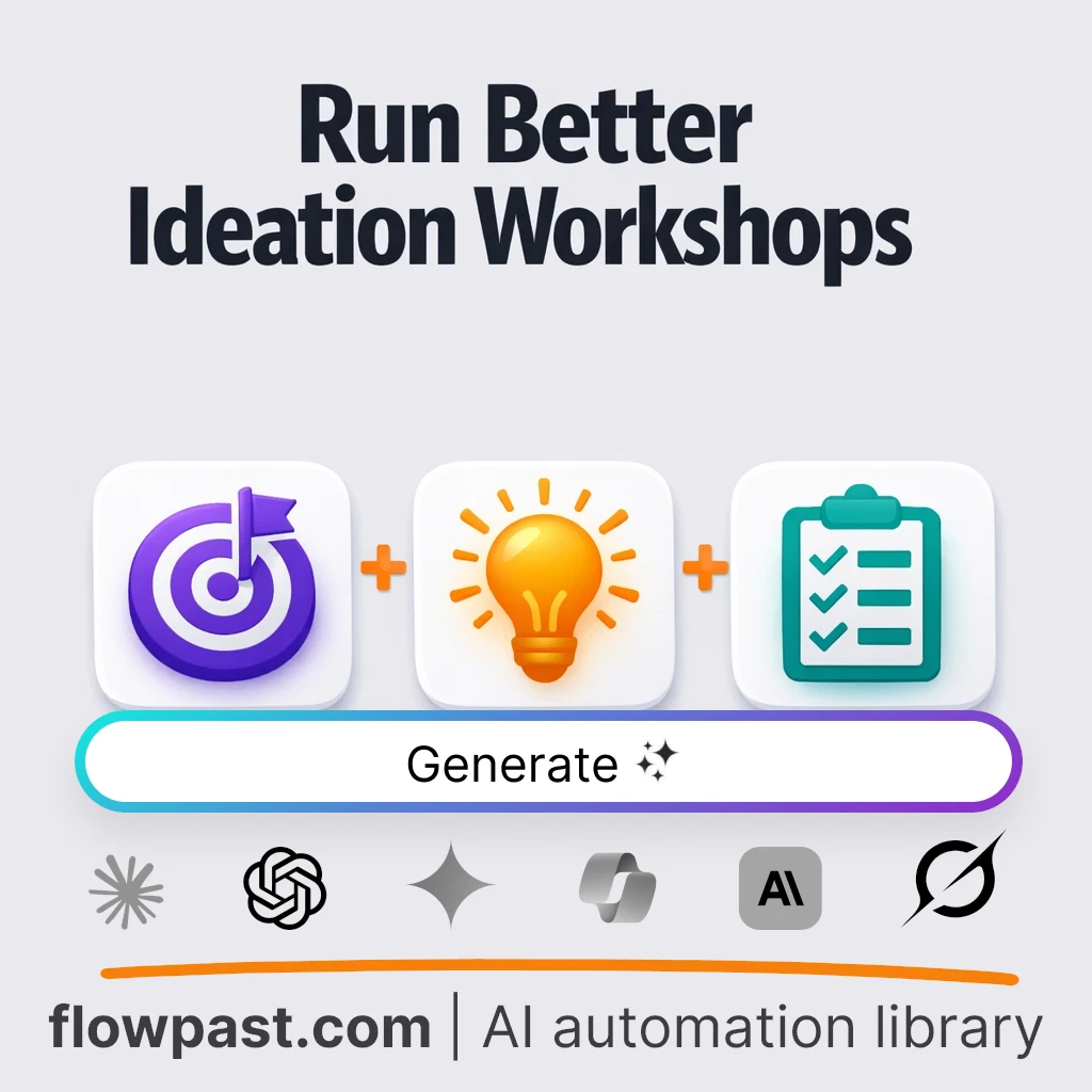 Brainstorming Workshop Playbook AI Prompt - AI prompt template