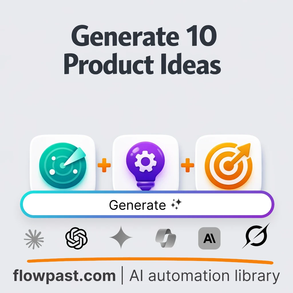 Generate 10 Product Concepts AI Prompt - AI prompt template