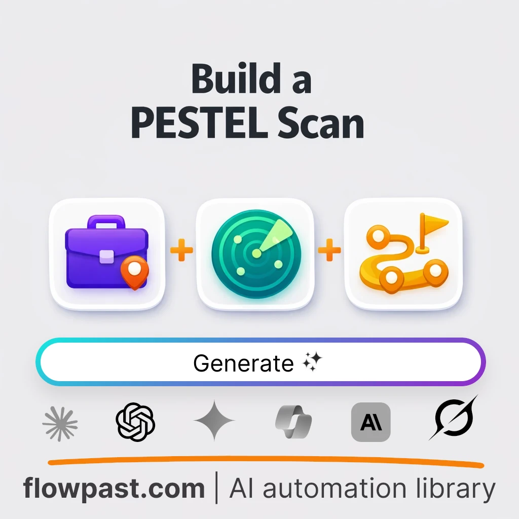 Build a PESTEL Scan with this AI Prompt - AI prompt template