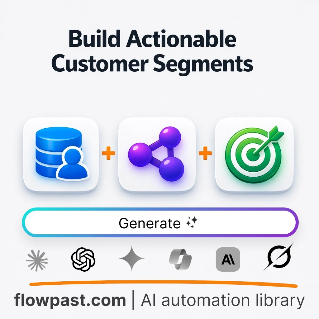 Build Evidence-Backed Customer Segments AI Prompt - AI prompt template