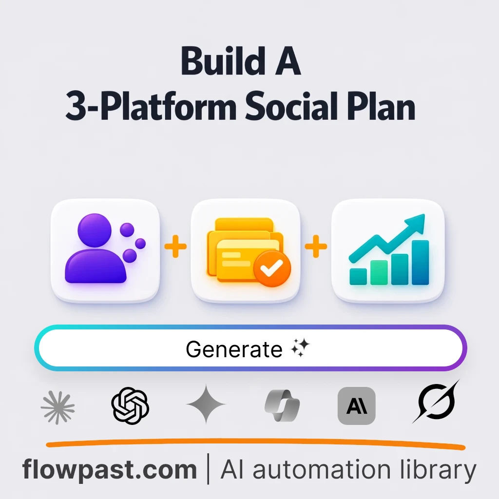 Build a 3-Platform Social Media Strategy AI Prompt - AI prompt template