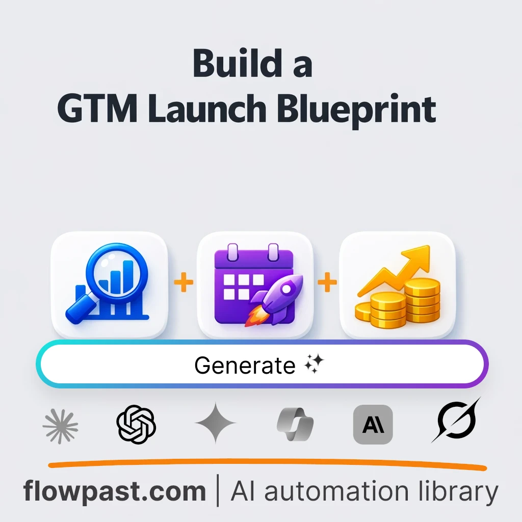 Create a Go-to-Market Blueprint with this AI Prompt - AI prompt template