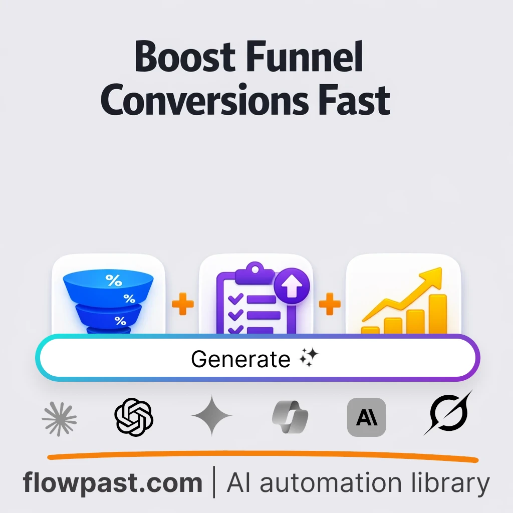 Build a Funnel Optimization Blueprint AI Prompt - AI prompt template