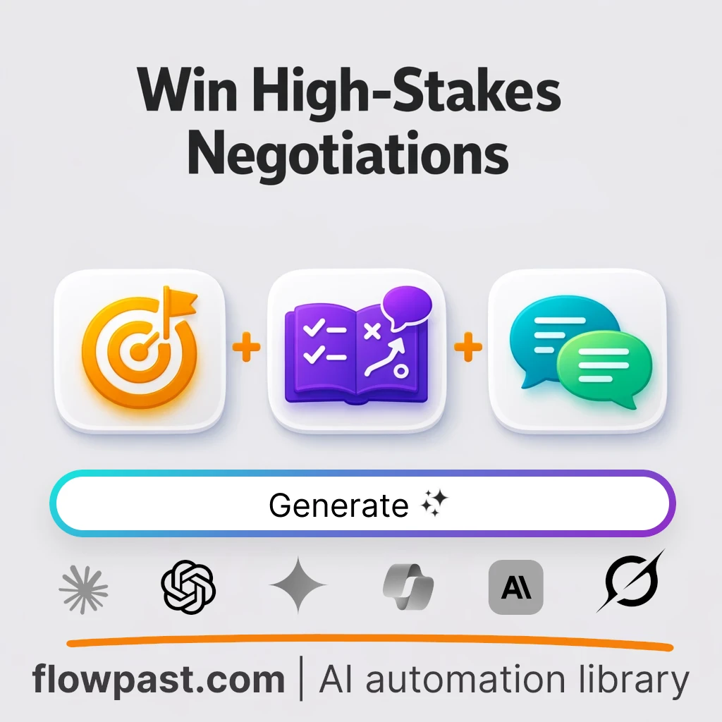 Create a Voss-Style Negotiation Playbook AI Prompt - AI prompt template