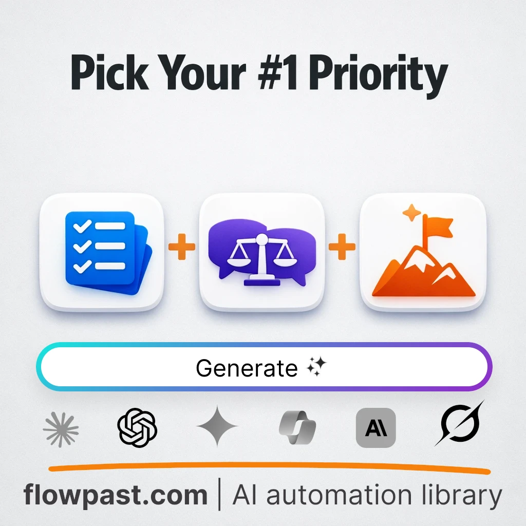 Choose Your Top Priority with this AI Prompt - AI prompt template