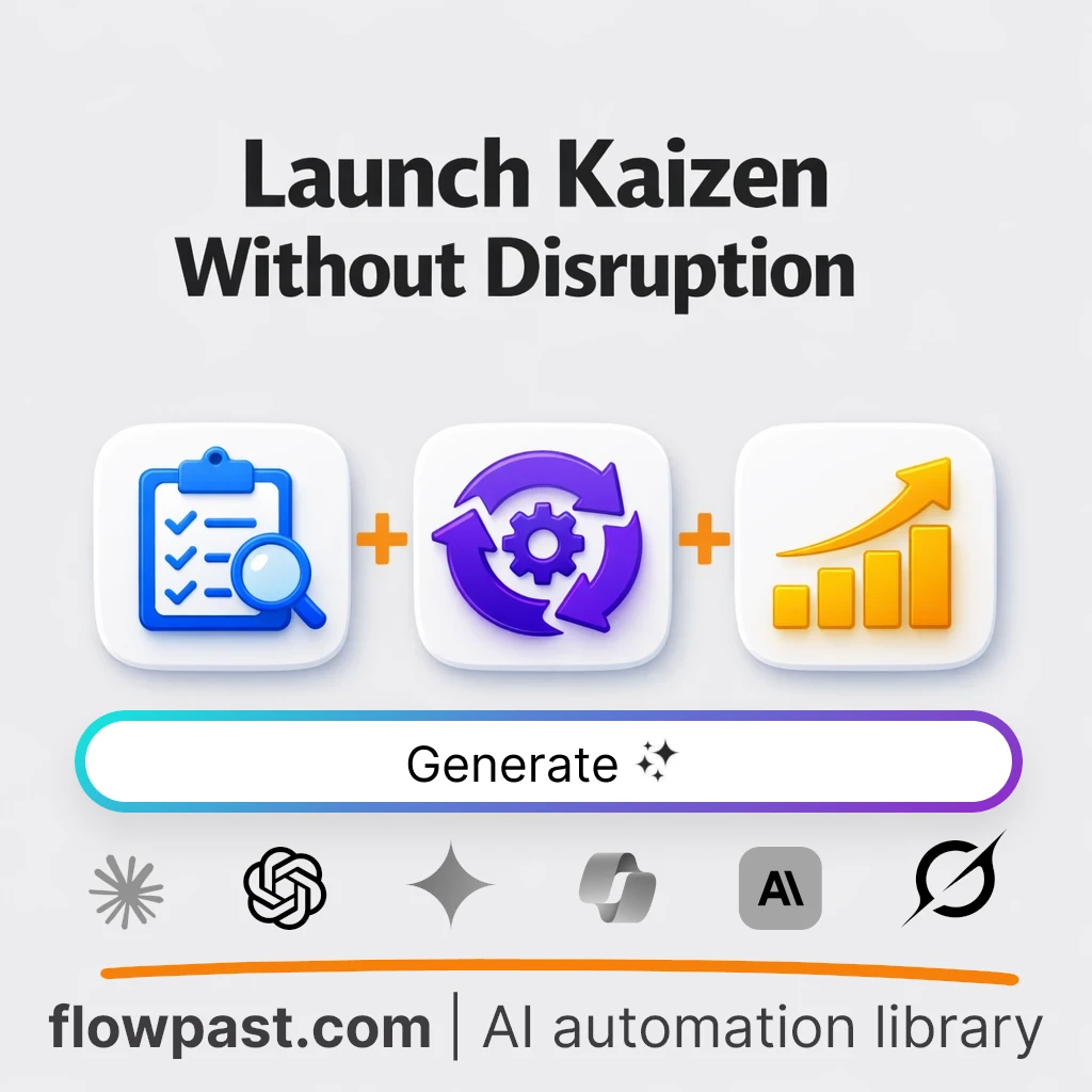 AI Prompt to Build Kaizen Process Improvement Plans - AI prompt template