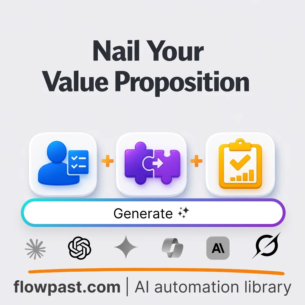 Value Proposition Canvas Strategy AI Prompt - AI prompt template