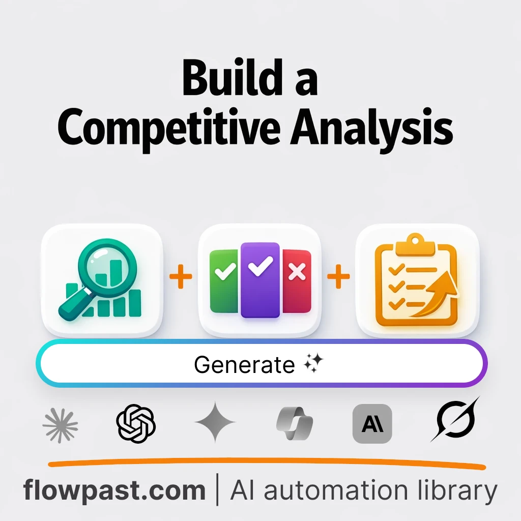 Build a Competitive Analysis Framework AI Prompt - AI prompt template