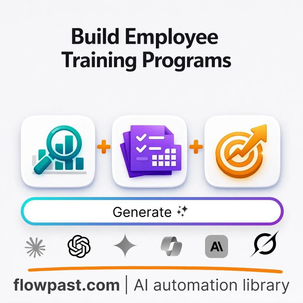 Build a Company Learning Program with this AI Prompt - AI prompt template
