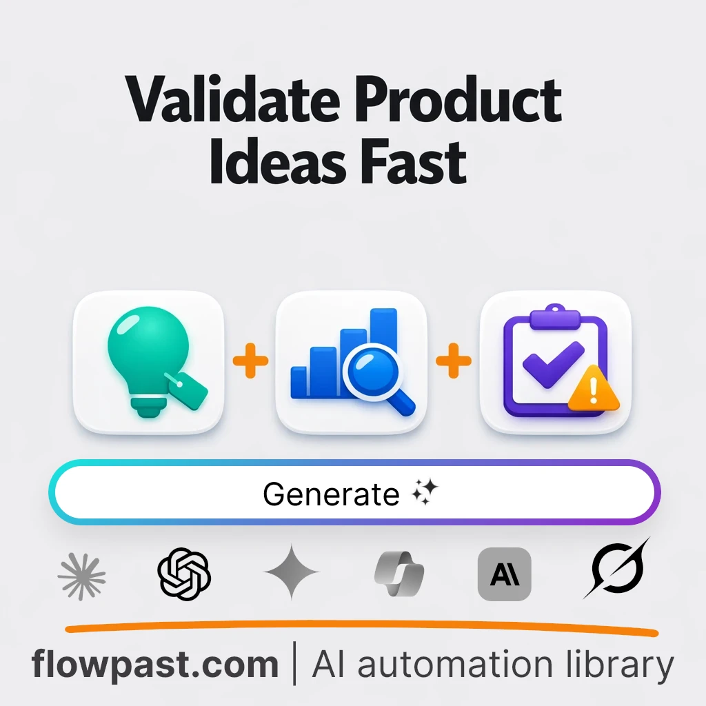 AI Prompt to Validate Product Ideas With Market Research - AI prompt template