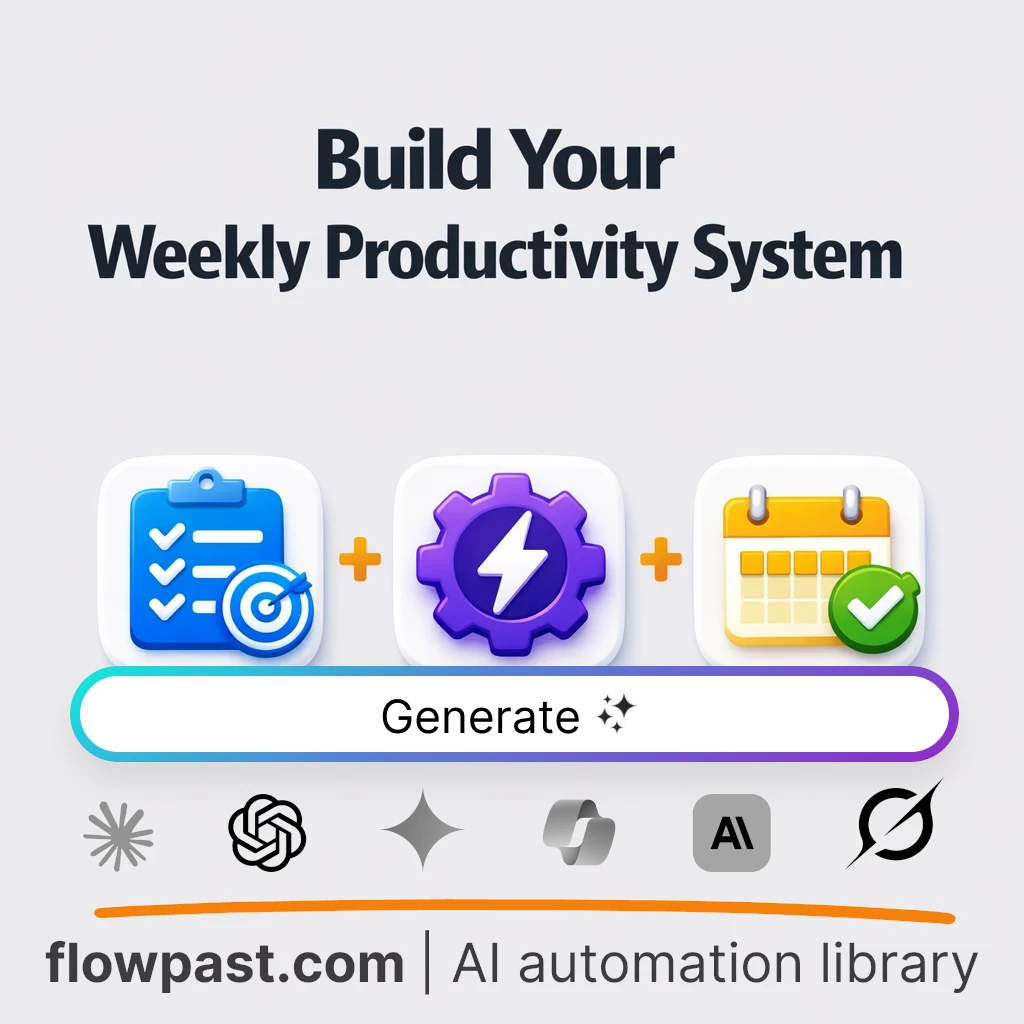 Build a Time Optimization System AI Prompt - AI prompt template