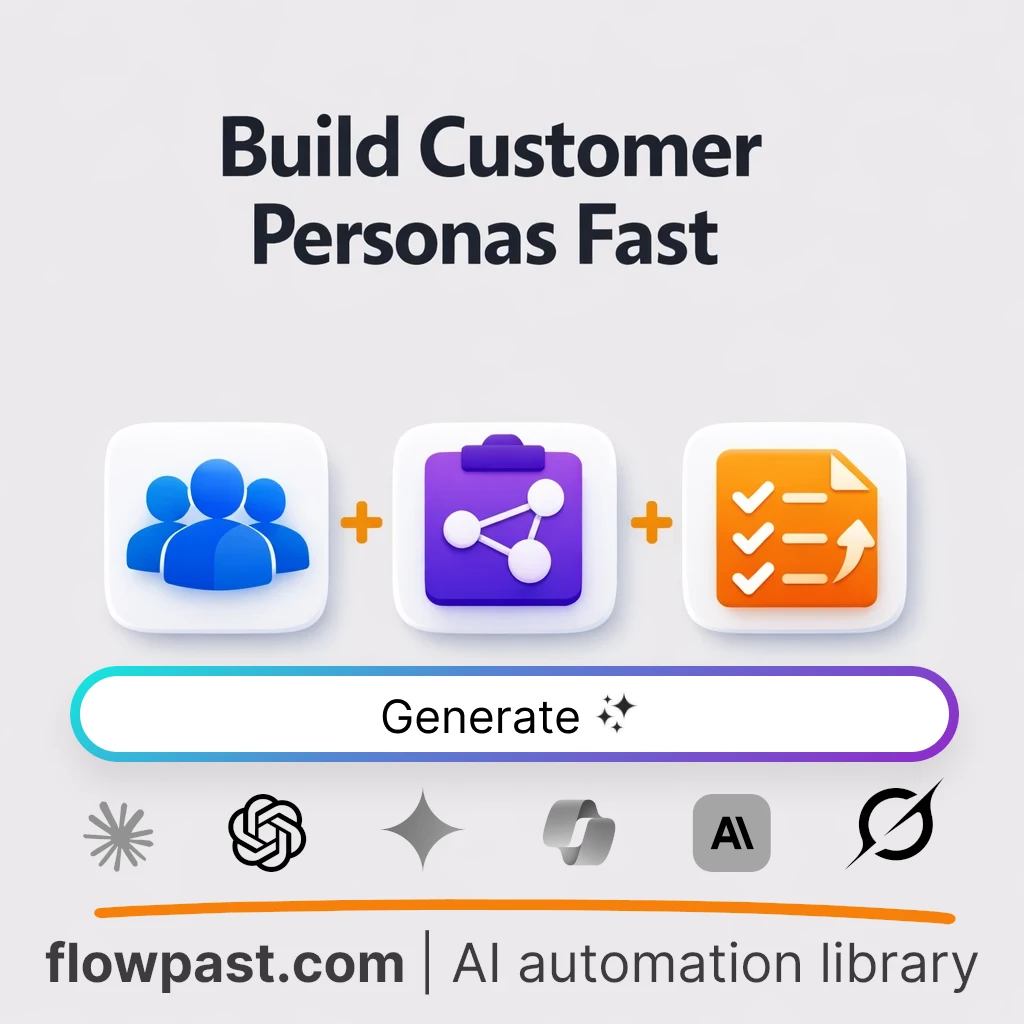 Build Customer Personas for Market Segments AI Prompt - AI prompt template