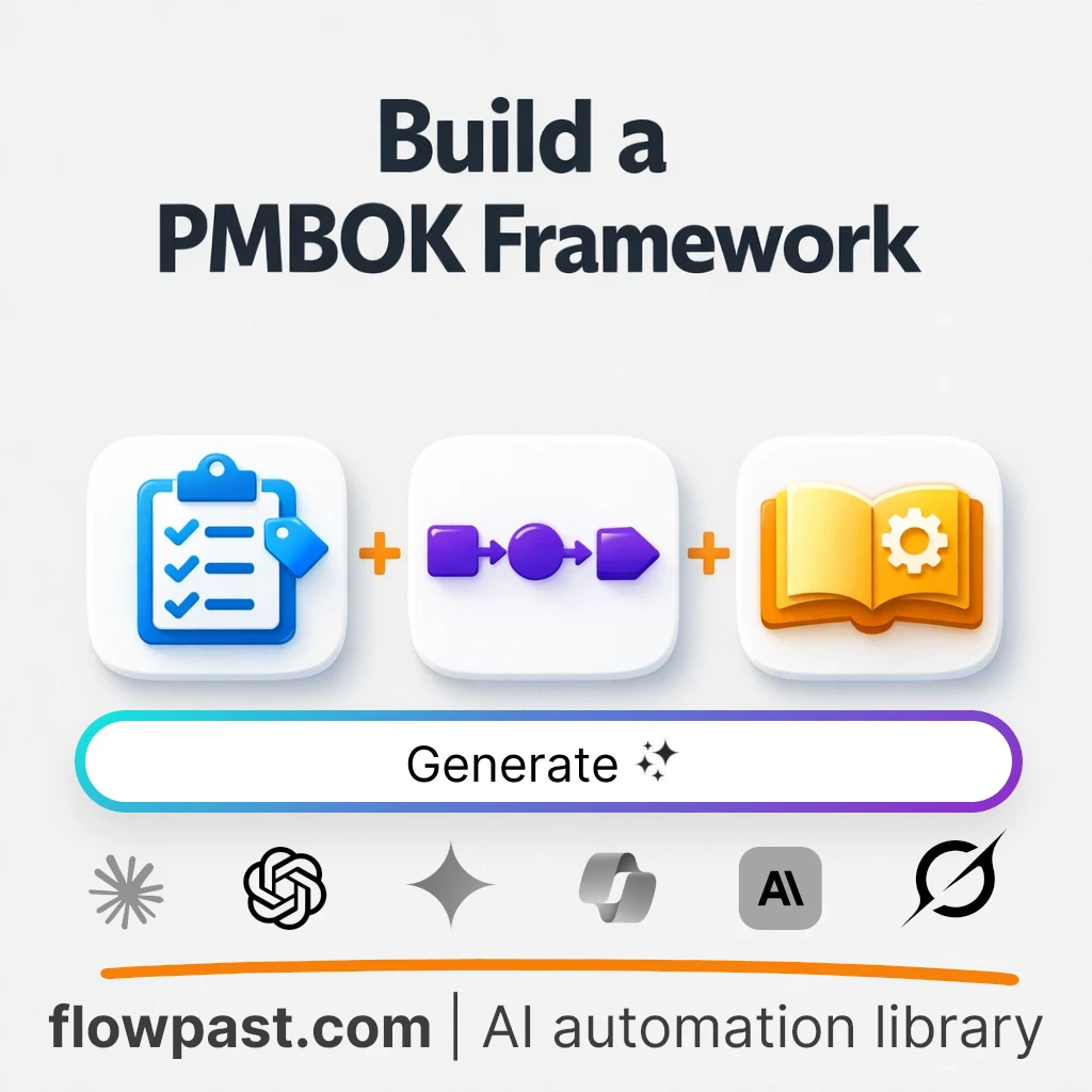 Build a PMBOK Project Management Framework AI Prompt - AI prompt template