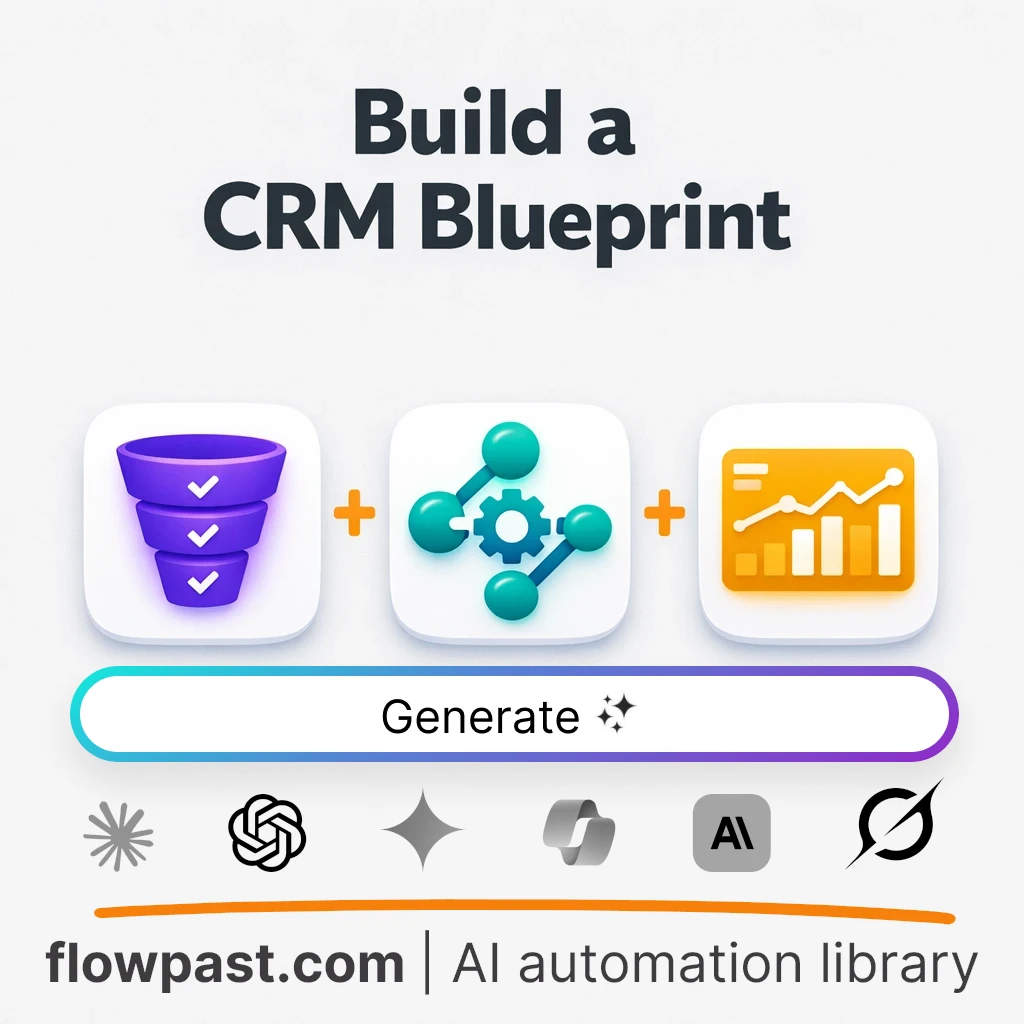 Design a Lead-to-Opportunity CRM Blueprint AI Prompt - AI prompt template