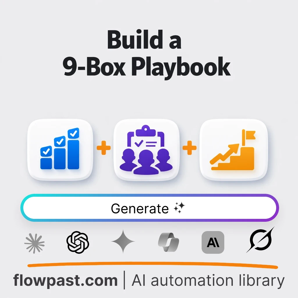 Build a 9-Box Talent Playbook AI Prompt - AI prompt template