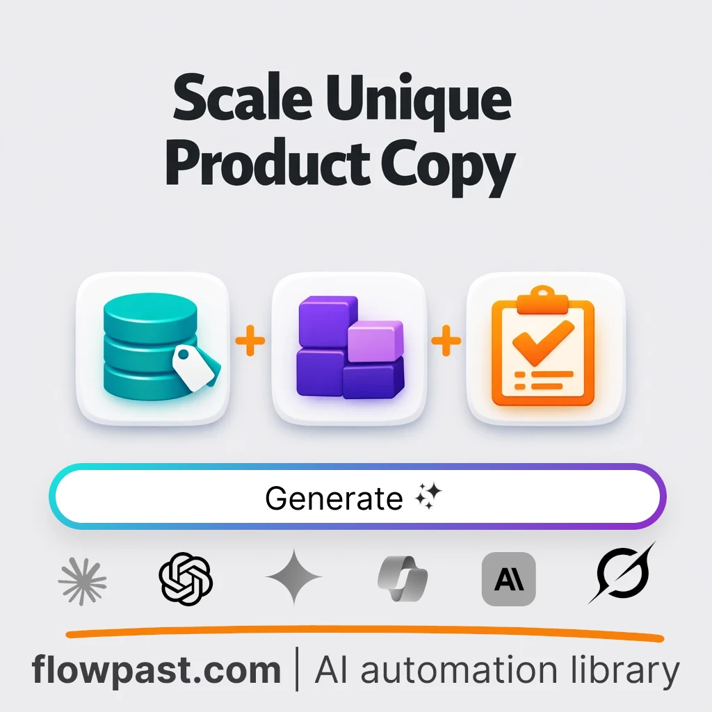 Build Programmatic SEO Product Pages AI Prompt - AI prompt template