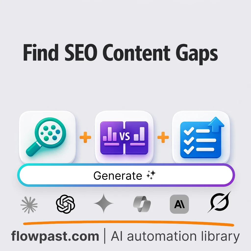 Create an SEO Opportunity Report with this AI Prompt - AI prompt template
