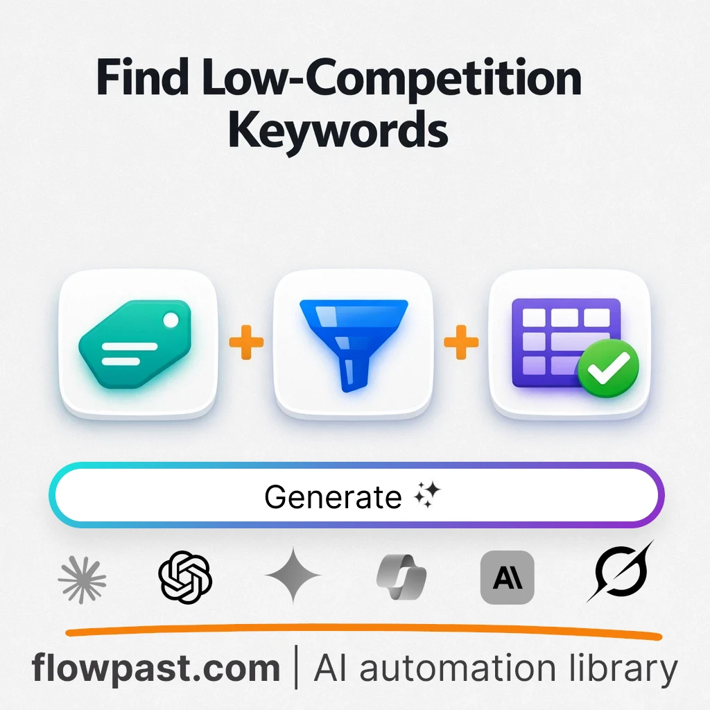 AI Prompt to Find Low-Competition Long-Tail Keywords - AI prompt template