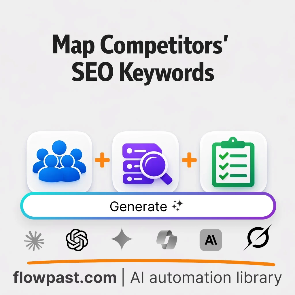 Build Competitor Keyword Intelligence Brief AI Prompt - AI prompt template