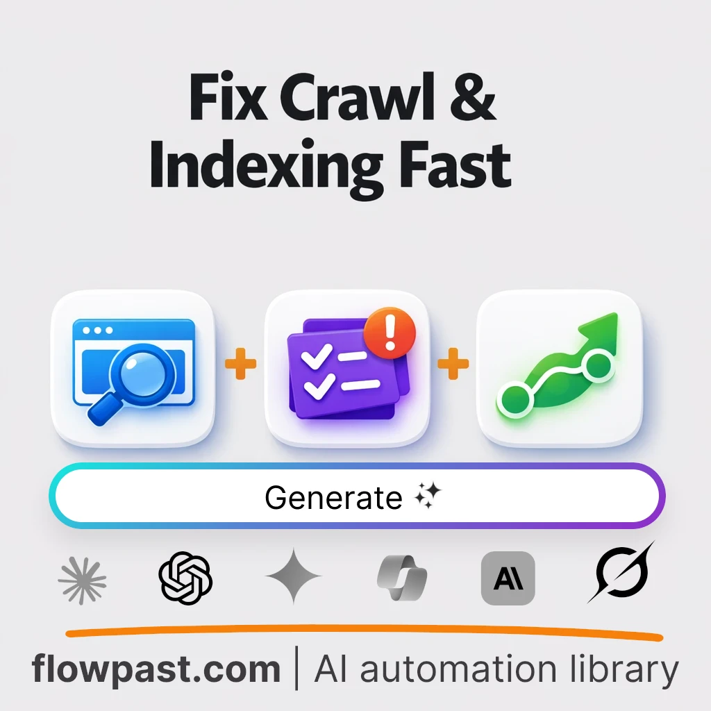 AI Prompt to Fix Crawl and Indexing Issues Fast - AI prompt template